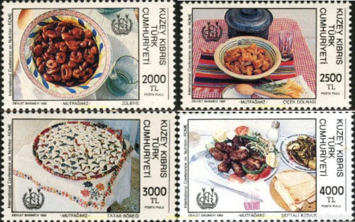 Sellos: 164789 MNH CHIPRE. Administraci&oacute;n turca 1992 CONFERENCIA INTERNACIONAL SOBRE NUTRICION