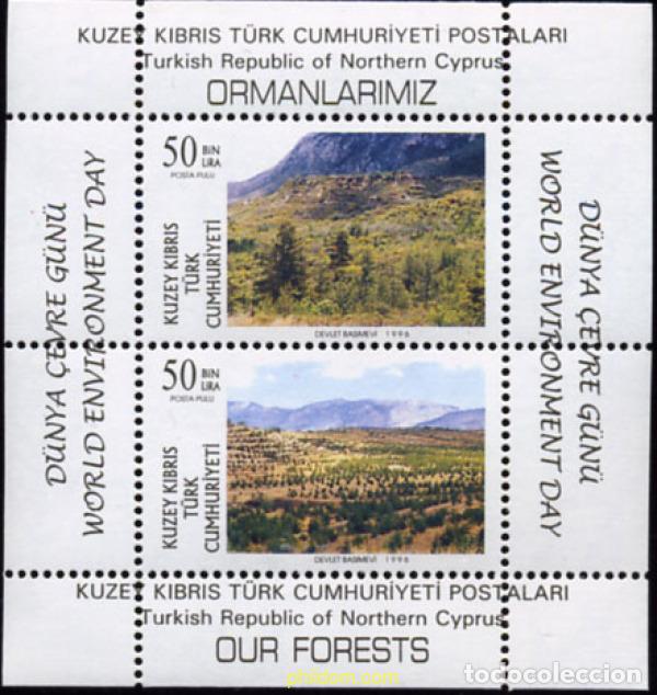 Sellos: 52577 MNH CHIPRE. Administraci&oacute;n turca 1996 DIA MUNDIAL DEL MEDIO AMBIENTE