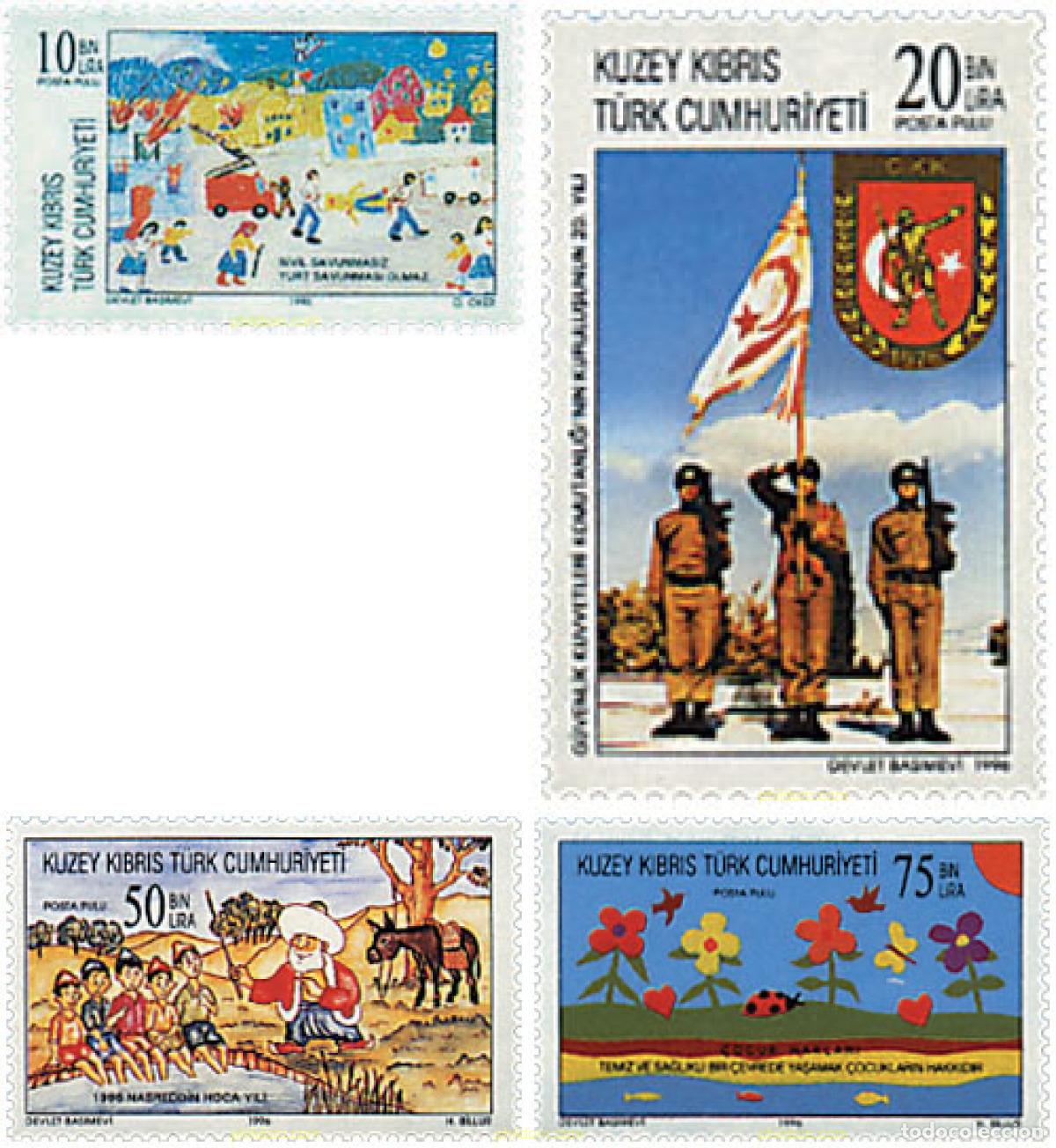 Sellos: 82480 MNH CHIPRE. Administraci&oacute;n turca 1996 ANIVERSARIOS