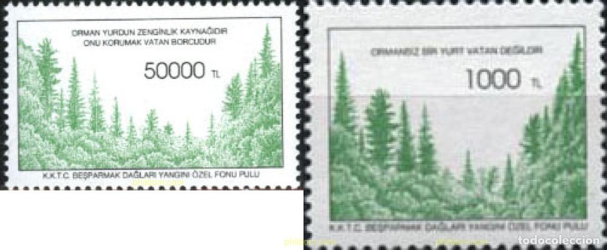 Sellos: 164945 MNH CHIPRE. Administraci&oacute;n turca 1995 FONDO DE SEGURIDAD PARA LOS DA&Ntilde;OS CAUSADOS POR INCEN