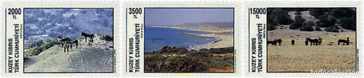 Sellos: 29988 MNH CHIPRE. Administraci&oacute;n turca 1995 A&Ntilde;O EUROPEO PARA LA PROTECCION DE LA NATURALEZA