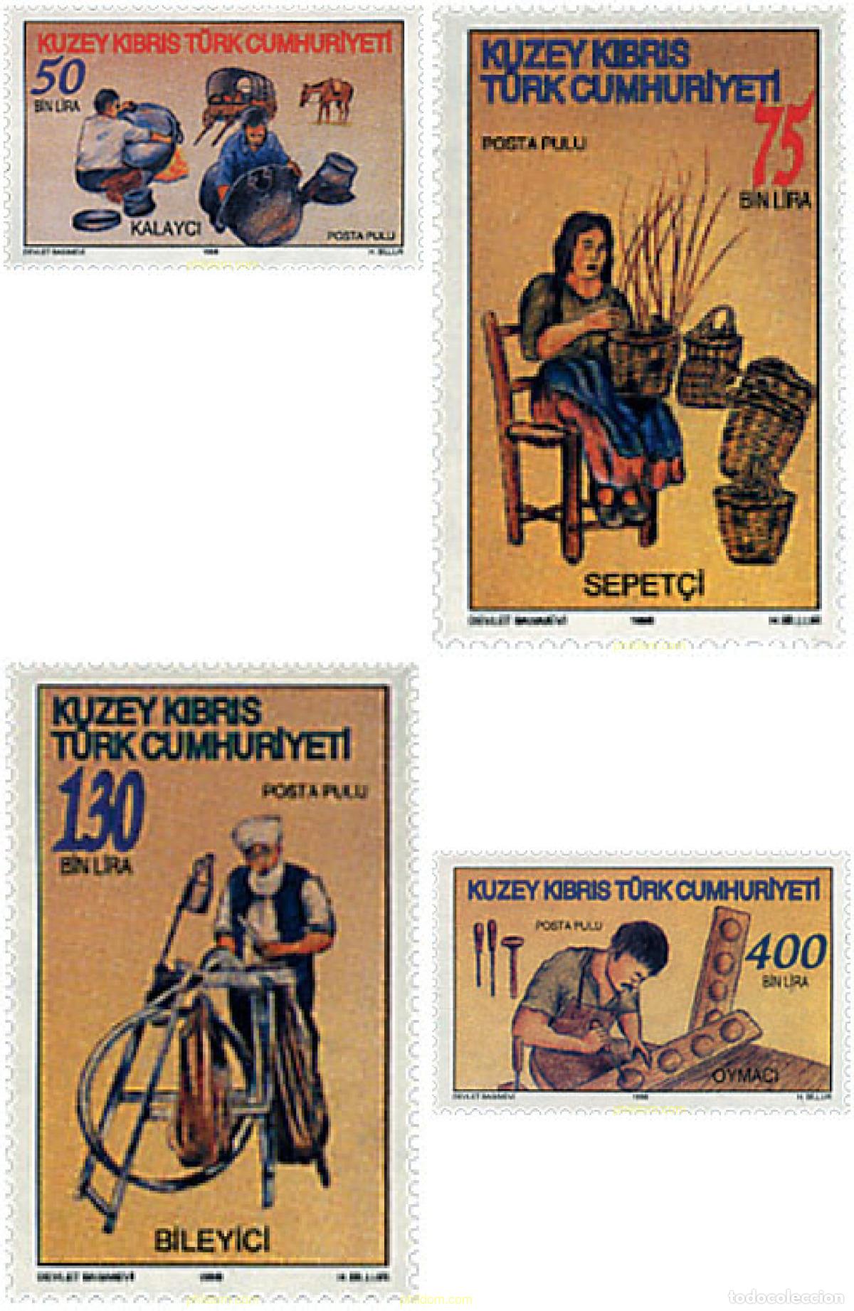 Sellos: 51433 MNH CHIPRE. Administraci&oacute;n turca 1998 COSTUMBRES TRADICIONALES