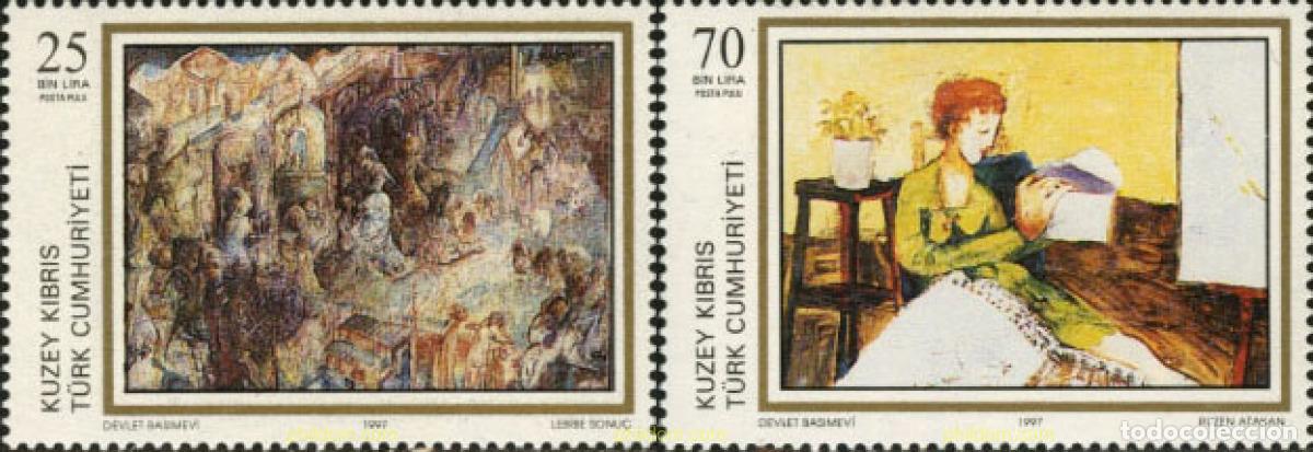 Sellos: 164866 MNH CHIPRE. Administraci&oacute;n turca 1997 ARTE CONTEMPORANEO
