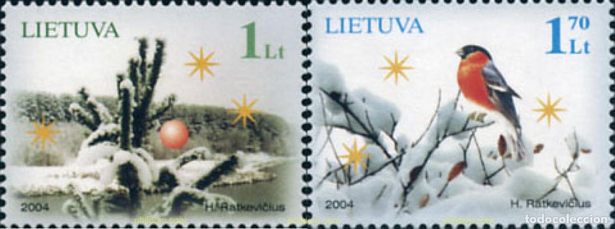 Sellos: 156743 MNH LITUANIA 2004 NAVIDAD Y A&Ntilde;O NUEVO