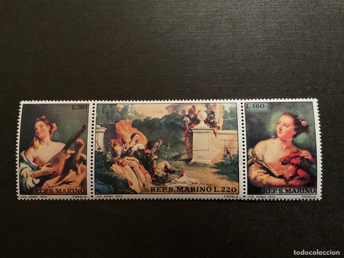 Sellos: SAN MARINO N&ordm; YVERT 766/8*** A&Ntilde;O 1970. BICENTENARIO MUERTE PINTOR TIEPOLO