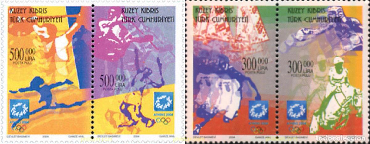 Sellos: 146846 MNH CHIPRE. Administraci&oacute;n turca 2004 28 JUEGOS OLIMPICOS DE VERANO ATENAS 2004