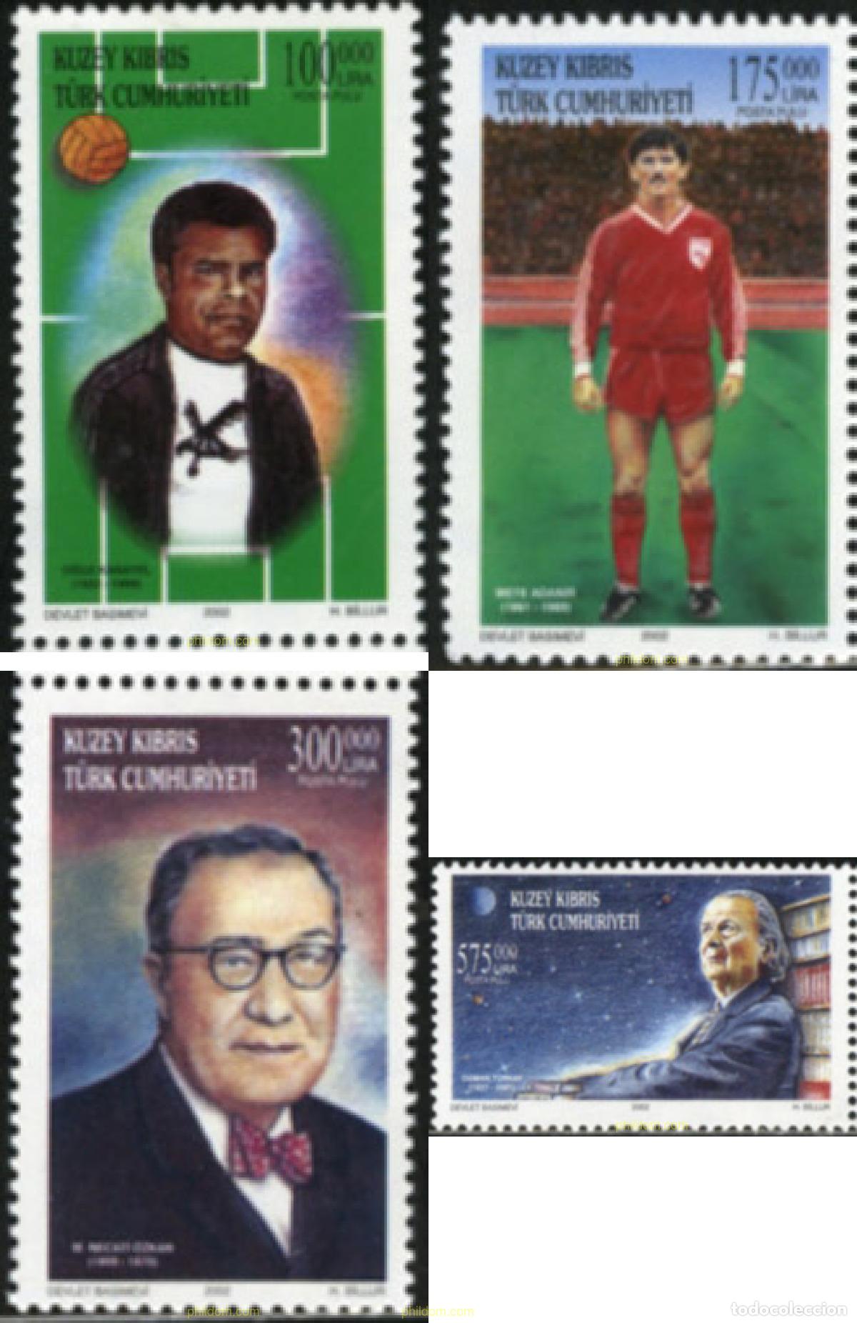 Sellos: 164941 MNH CHIPRE. Administraci&oacute;n turca 2002 ANIVERSARIOS