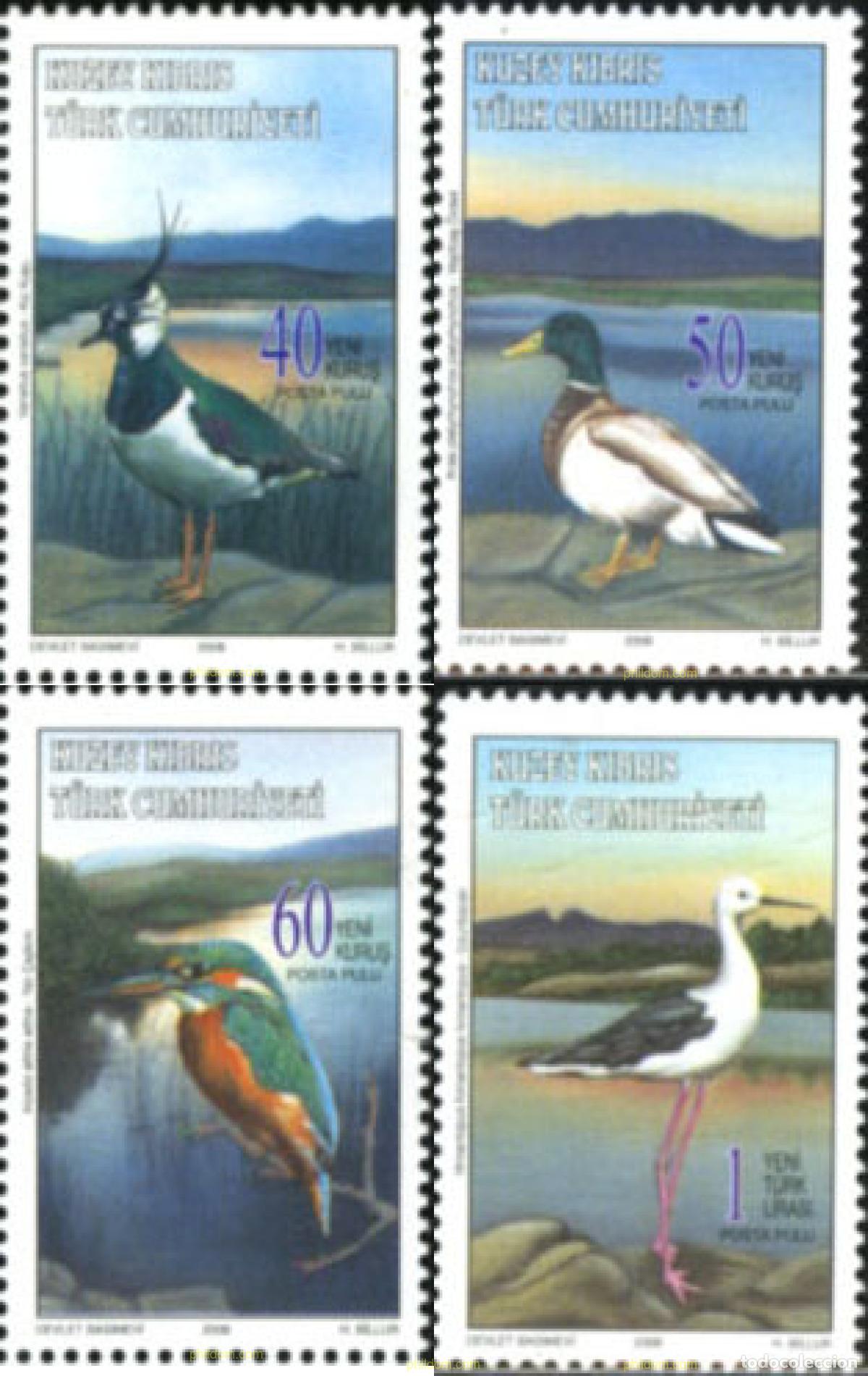 Sellos: 190296 MNH CHIPRE. Administraci&oacute;n turca 2006 AVES