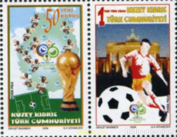 Sellos: 200772 MNH CHIPRE. Administraci&oacute;n turca 2006 COPA DEL MUNDO DE FUTBOL. ALEMANIA-06