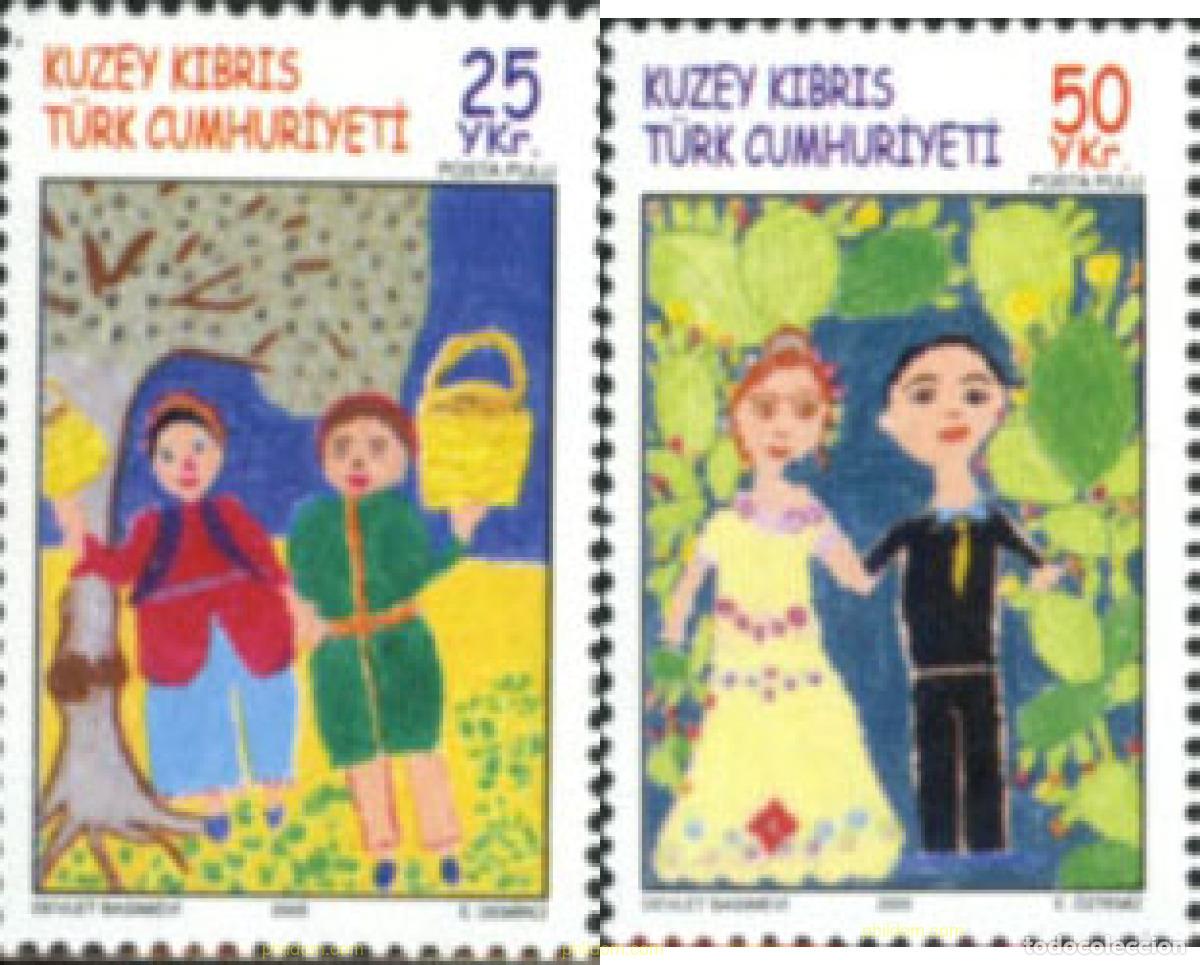 Sellos: 164986 MNH CHIPRE. Administraci&oacute;n turca 2005 DIBUJOS INFANTILES