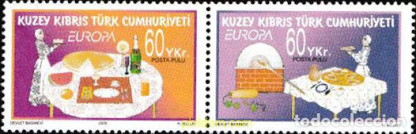 Sellos: 170471 MNH CHIPRE. Administraci&oacute;n turca 2005 EUROPA CEPT 2005 - GASTRONOMIA