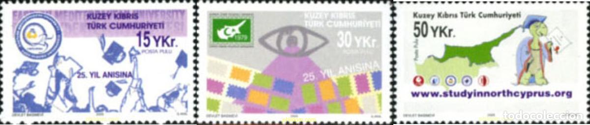 Sellos: 164976 MNH CHIPRE. Administraci&oacute;n turca 2005 ANIVERSARIOS