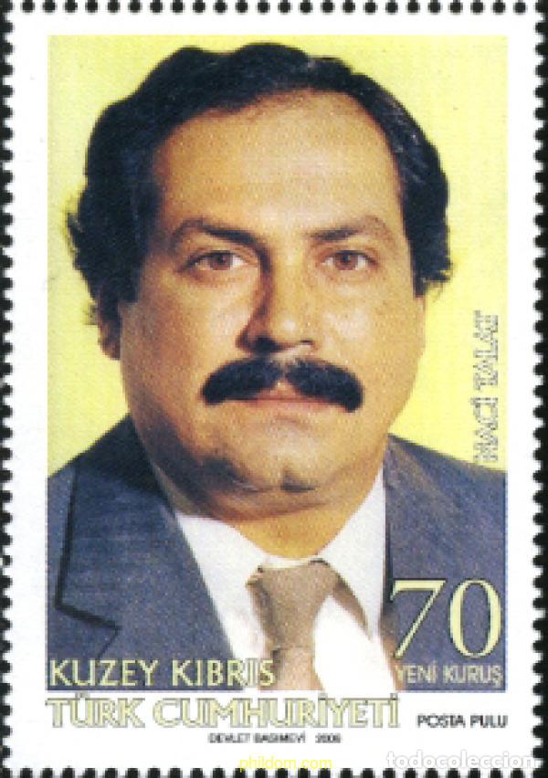 Sellos: 195270 MNH CHIPRE. Administraci&oacute;n turca 2006 NACI TALAT