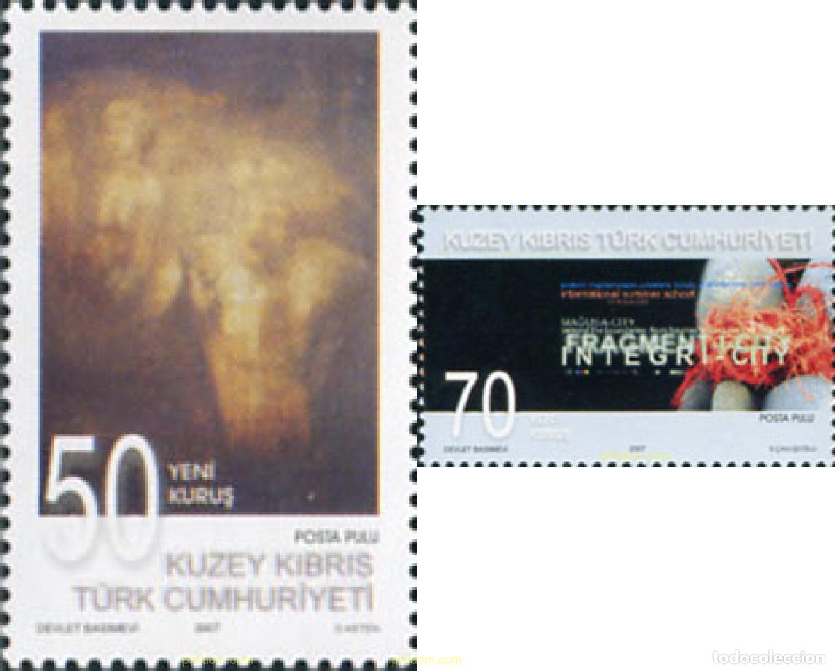 Sellos: 217361 MNH CHIPRE. Administraci&oacute;n turca 2007 ARTE CONTEMPORANEO