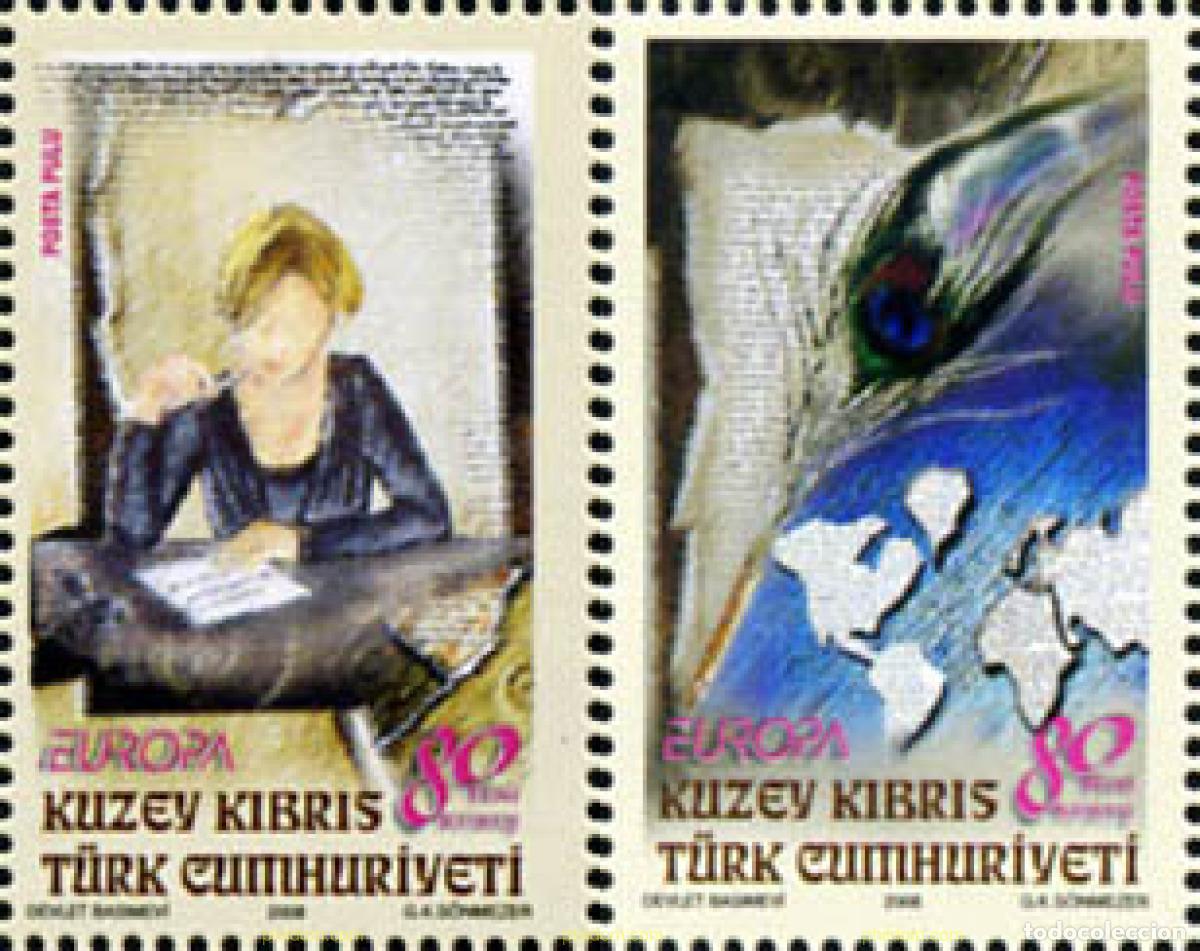Sellos: 216903 MNH CHIPRE. Administraci&oacute;n turca 2008 EUROPA CEPT 2008 CARTAS