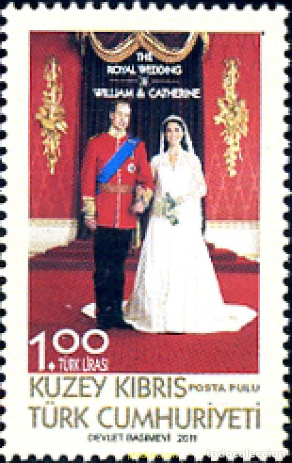 Sellos: 264076 MNH CHIPRE. Administraci&oacute;n turca 2011 BODA DEL PRINCIPE WILLIAM DE GALES Y CATHERINE ELIZAB