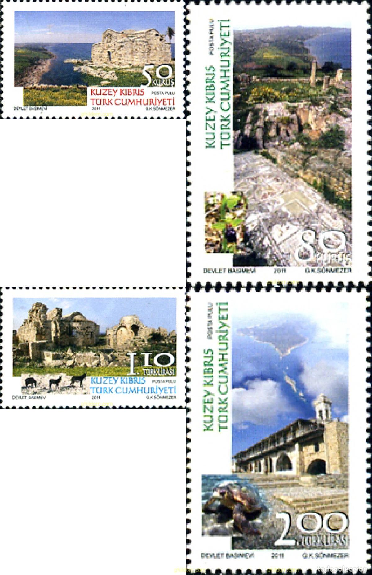 Sellos: 264074 MNH CHIPRE. Administraci&oacute;n turca 2011 TURISMO