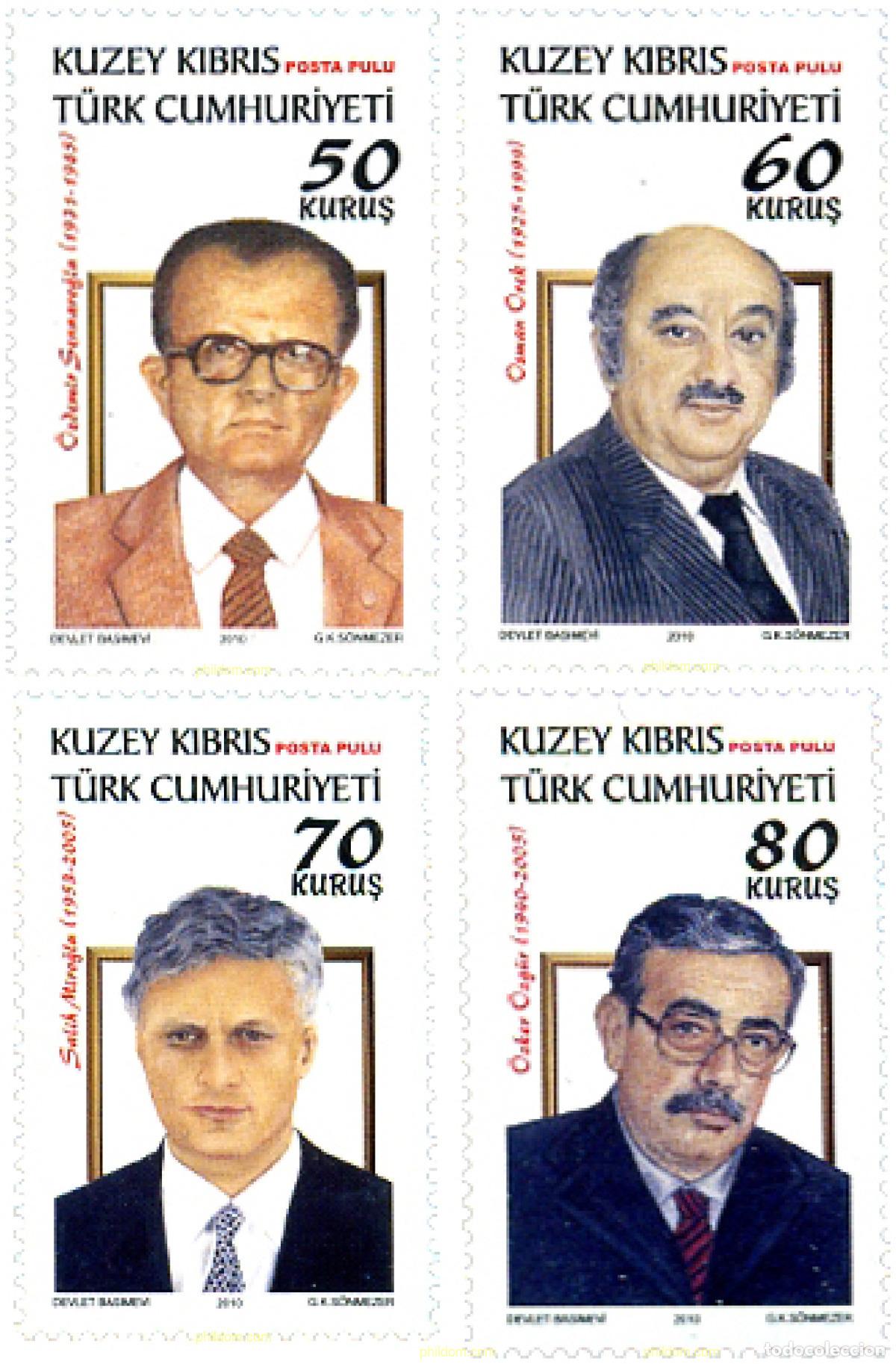 Sellos: 258992 MNH CHIPRE. Administraci&oacute;n turca 2010 POLITICOS