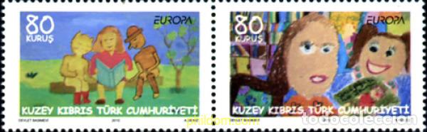 Sellos: 280435 MNH CHIPRE. Administraci&oacute;n turca 2010 EUROPA CEPT 2010 - LIBROS INFANTILES