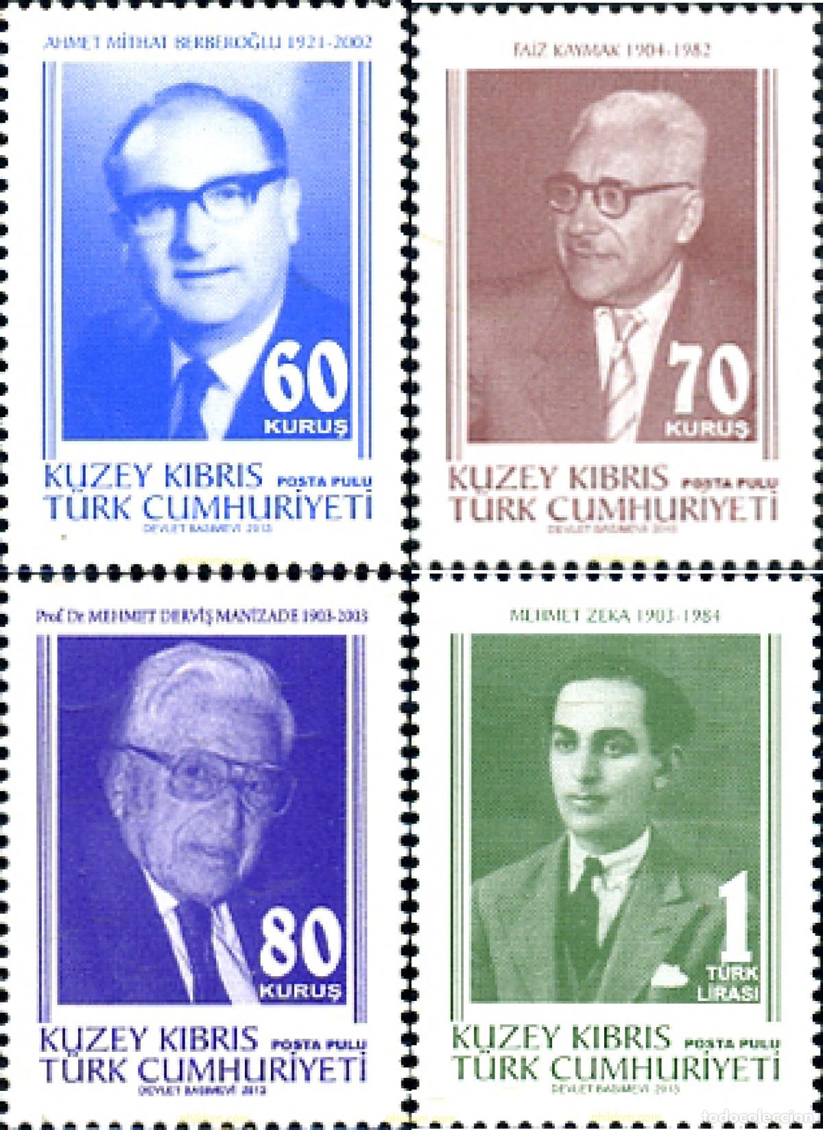 Sellos: 299910 MNH CHIPRE. Administraci&oacute;n turca 2013 PERSONAJES