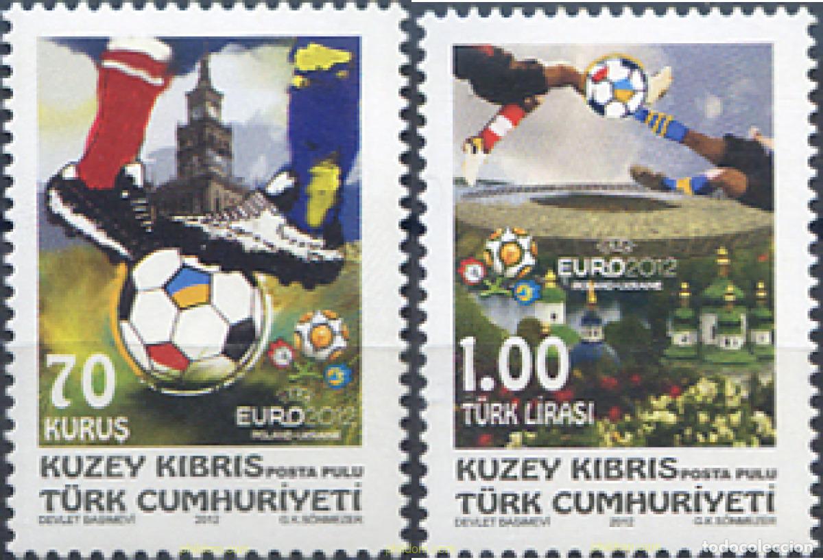 Sellos: 299218 MNH CHIPRE. Administraci&oacute;n turca 2012 EUROCOPA 2012