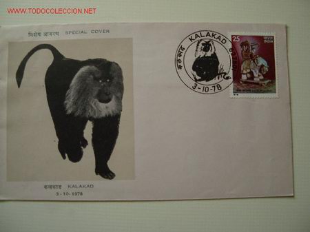 Sellos: INDIA MATASELLOS MACACO - Foto 1