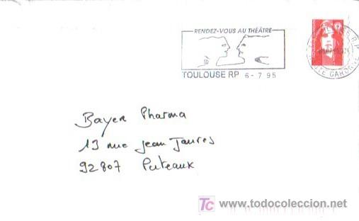 Sellos: FRANCIA CC CON RODILLO TEMA TEATRO - Foto 1
