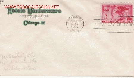 Sellos: BONITA CARTA DE EEUU. - Foto 1