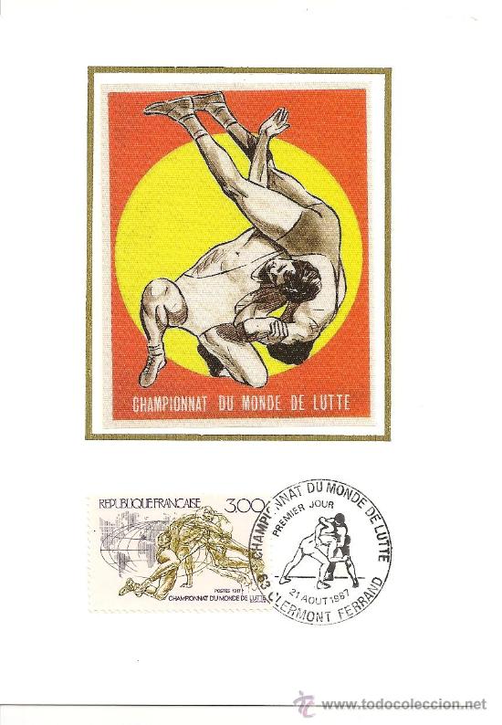 Sellos: FRANCIA. DEPORTES. LUCHA LIBRE - Foto 1