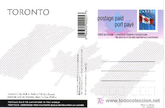 Sellos: CANADA ENTERO POSTAL TORONTO ARQUITECTURA LUZ EDIFICIO - Foto 2