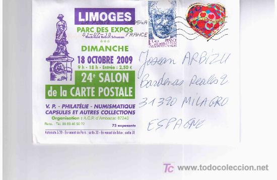 Sellos: FRANCIA CC CORAZON TEILHARD DE CHARDIN - Foto 1