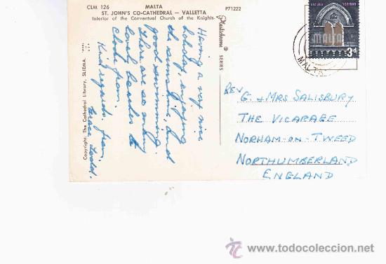 Sellos: MALTA TP CON SELLO VIDRIERA NORMANDA - Foto 1