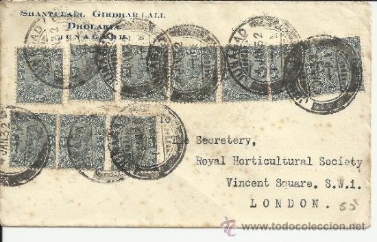 Sellos: INDIA CC 1932 JUNAGADH - Foto 1