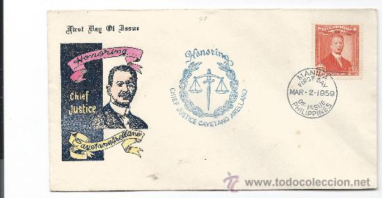 Timbres: 4286-FILIPINAS-PRIMER DIA DE CIRCULACION-CAYETANO ARELLANO-02.03.59