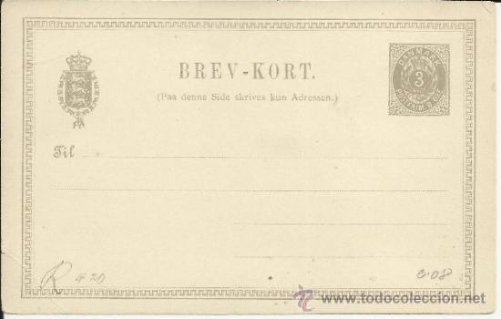 Sellos: DINAMARCA ENTERO POSTAL NUEVA - Foto 1