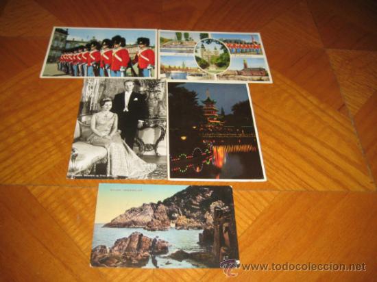 Sellos: Dinamarca. 5 postales circuladas. - Foto 1