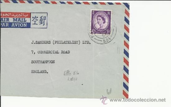 Sellos: INGLATERRA FRONTAL CON MAT FIELD POST OFFICE 534 - Foto 1