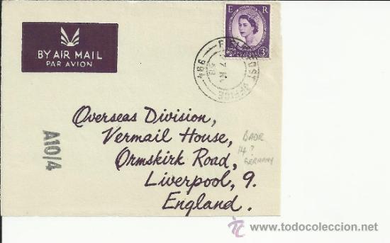 Sellos: INGLATERRA FRONTAL CON MAT FIELD POST OFFICE 994 - Foto 1