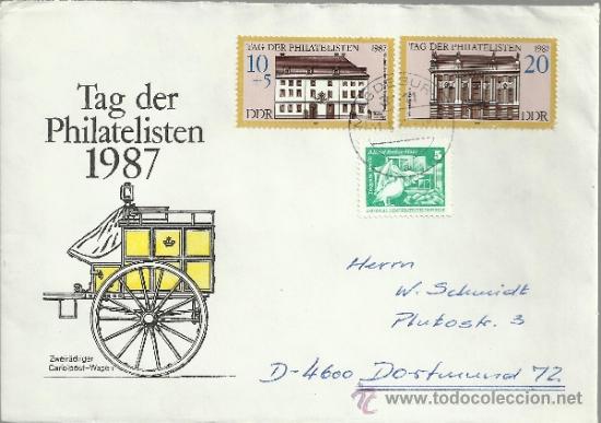 Sellos: ALEMANIA DDR  CC EDIFICIOS POSTALES ARQUITECTURA - Foto 1