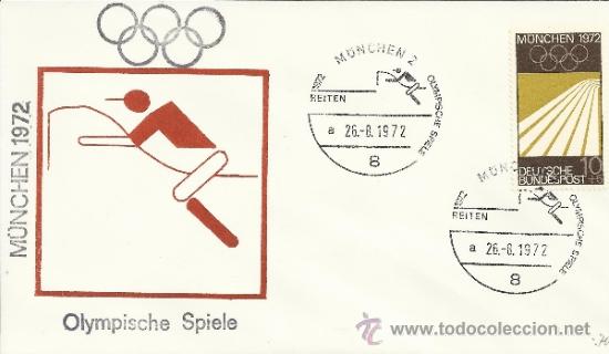 Stamps: ALEMANIA MUNCHEN JUEGOS OLIMPICOS DE MUNICH HIPICA