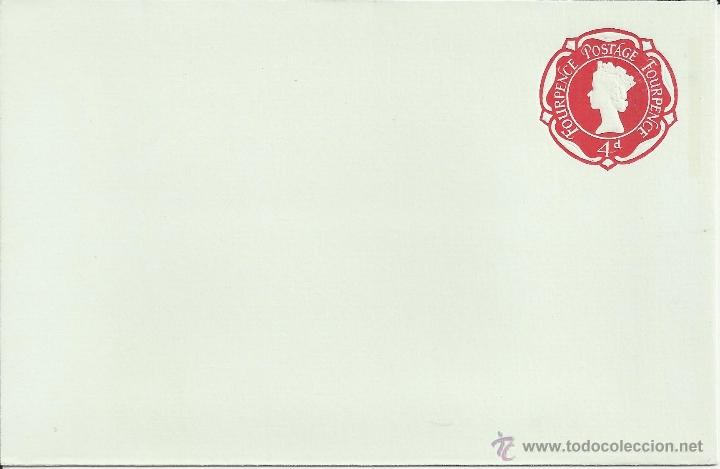 Sellos: INGLATERRA SOBRE ENTERO POSTAL 4 d - Foto 1
