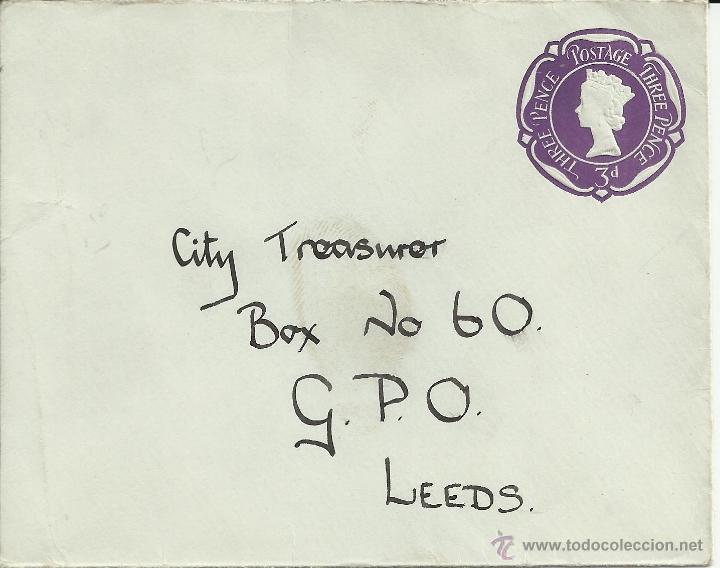 Sellos: INGLATERRA SOBRE ENTERO POSTAL 3d - Foto 1