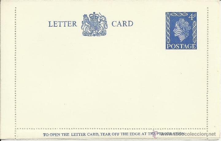 Sellos: INGLATERRA SOBRE ENTERO POSTAL 4d - Foto 1