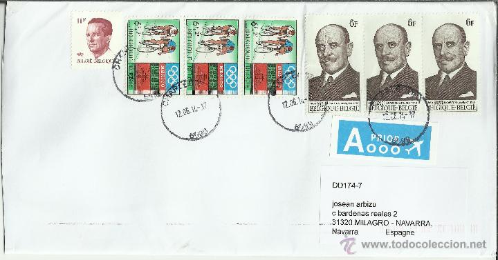 Sellos: BELGICA CC SELLOS CICLISMO BICICLETA DEPORTE COMTE CARTON DE WIART