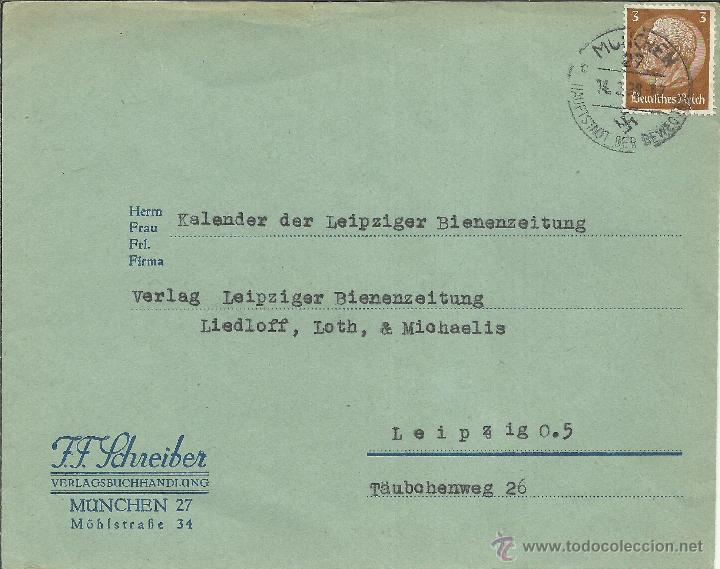 Sellos: ALEMANIA CC MUNCHEN 1938 A LEIPZIG - Foto 1