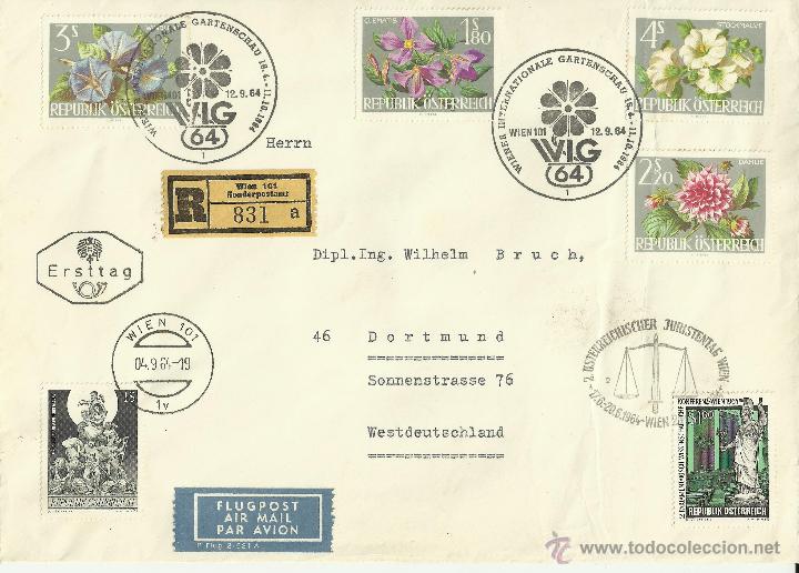 austria fdc certificada flora flores movimiento - Comprar Historia 