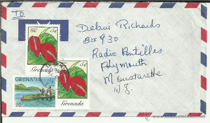 Sellos: GRENADA CC SELLO FLOR ANTHURIUM - Foto 1