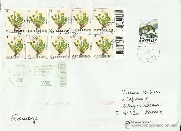 Sellos: AUSTRIA CC ATM Y FLORES FLORA - Foto 1