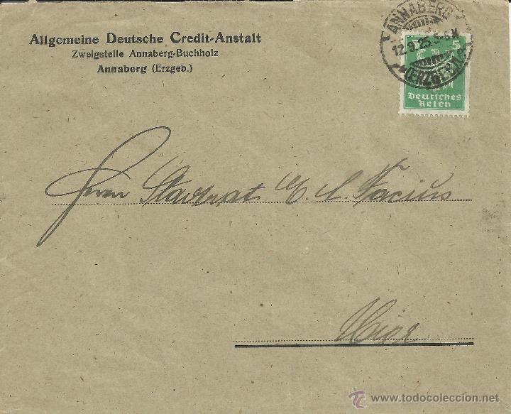 Sellos: ALEMANIA ANNABERG CC 1925 - Foto 1