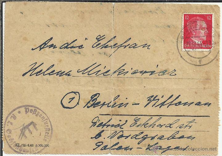 alemania segunda guerra mundial carta remitida - Buy International postal  history on todocoleccion